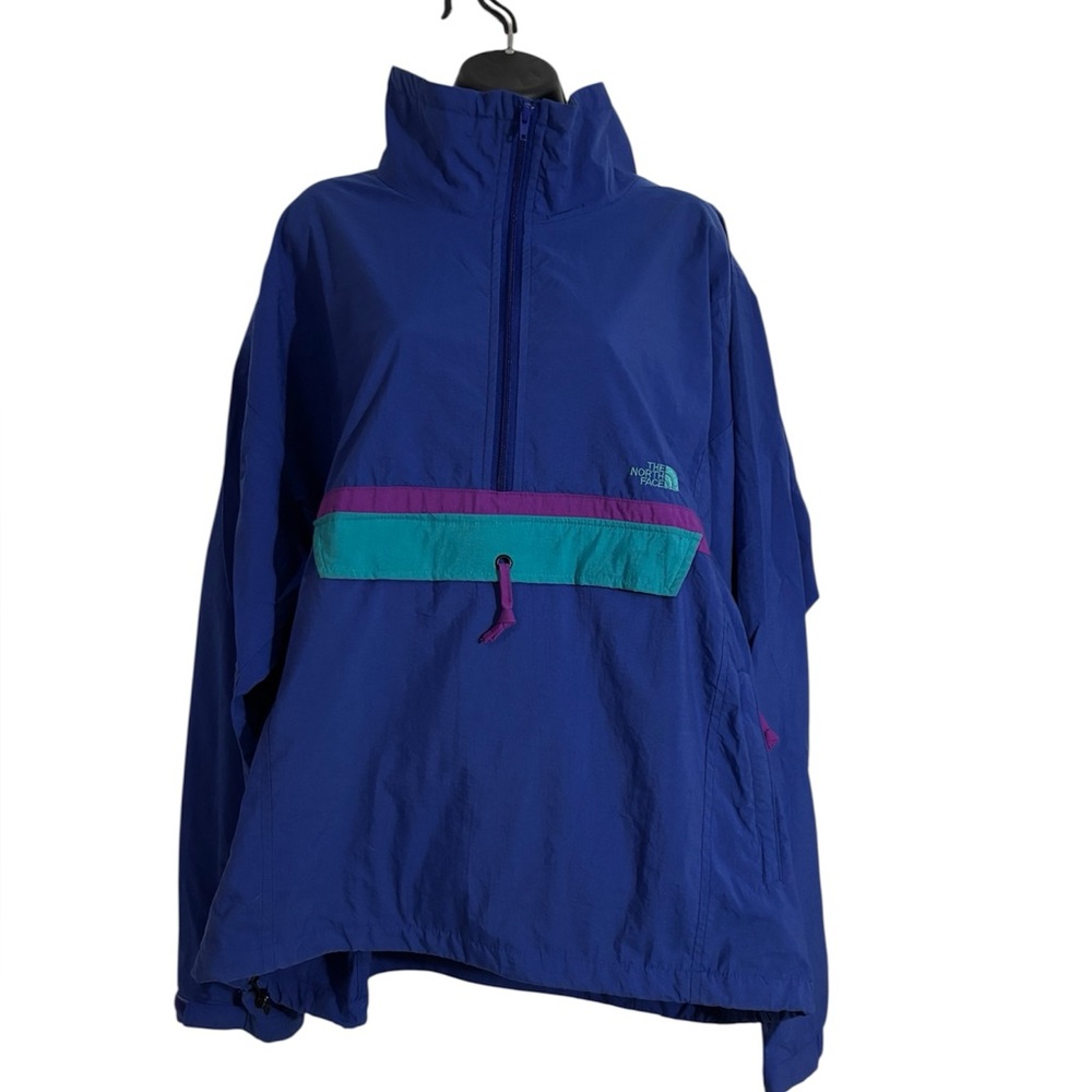 Vintage Blue and Purple The North Face Pullover Jacket